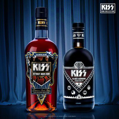 KISS　キッス　デトロイト　ロック　ブラック　ダイアモンド　プレミアム　ダーク　ラム　公式　オフィシャル　ロック酒　都商会